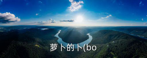 蘿卜的卜(bo