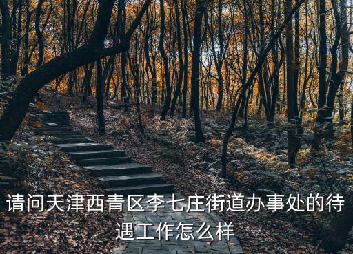 請問天津西青區(qū)李七莊街道辦事處的待遇工作怎么樣
