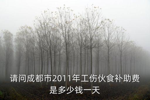 請問成都市2011年工傷伙食補助費是多少錢一天