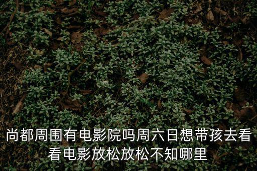 尚都周圍有電影院嗎周六日想帶孩去看看電影放松放松不知哪里