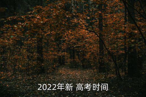 2022年新 高考時(shí)間