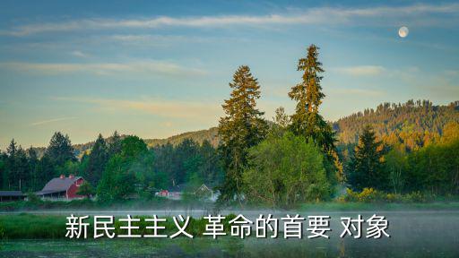 中國革命的對象,新民主主義革命:中國革命首先就是帝國主義