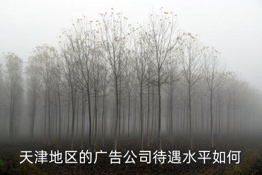 天津地區的廣告公司待遇水平如何
