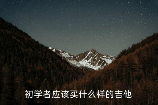 初學(xué)者應(yīng)該買什么樣的吉他