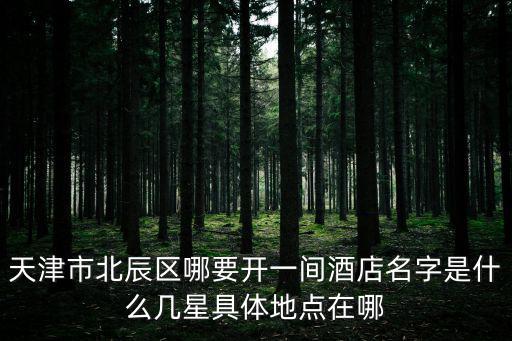 天津市北辰區(qū)興華旅店，天津市北辰區(qū)北辰大廈附近是不是要開(kāi)個(gè)酒店