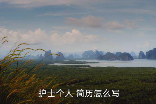  護士個人 簡歷怎么寫