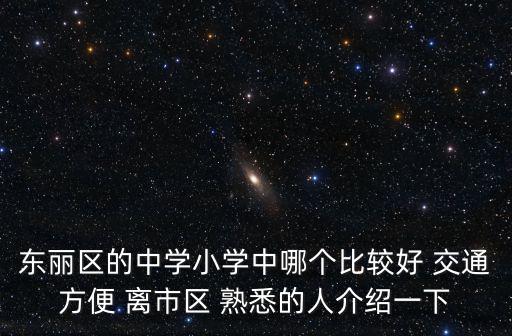 東麗區(qū)的中學小學中哪個比較好 交通方便 離市區(qū) 熟悉的人介紹一下