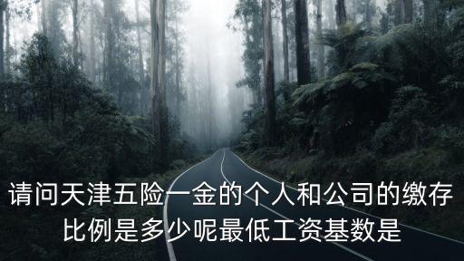 請問天津五險一金的個人和公司的繳存比例是多少呢最低工資基數是
