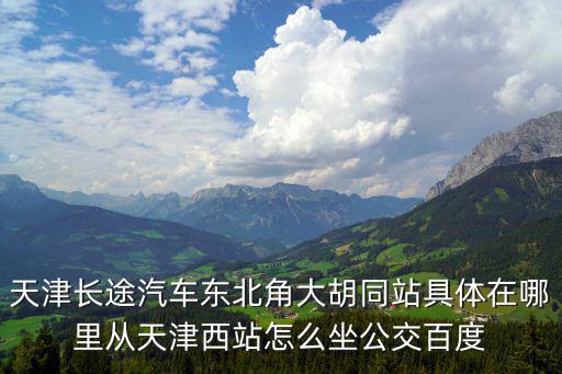 天津市大胡同汽車站在哪里，天津長途汽車東北角大胡同站具體在哪里從天津西站怎么坐公交百度
