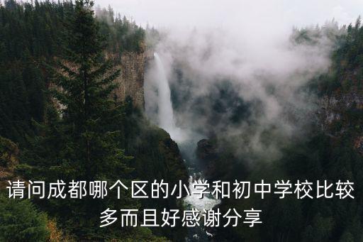 請問成都哪個區的小學和初中學校比較多而且好感謝分享