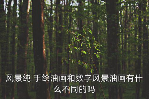 風景純 手繪油畫和數字風景油畫有什么不同的嗎