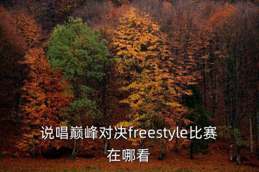 說唱巔峰對決freestyle比賽在哪看