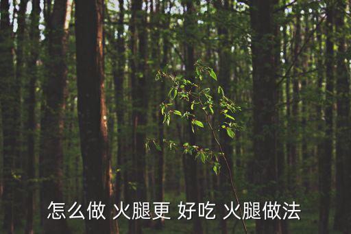 火腿怎么做好吃,自制風味烘焙火腿排名第二名
