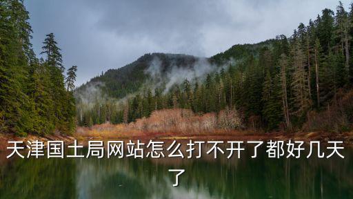 天津市國土資源網(wǎng)上交易系統(tǒng)，天津國土局網(wǎng)站怎么打不開了都好幾天了