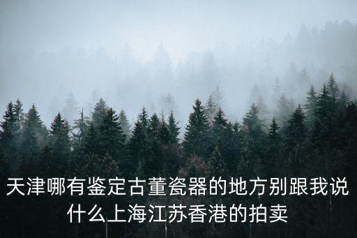 天津哪有鑒定古董瓷器的地方別跟我說什么上海江蘇香港的拍賣
