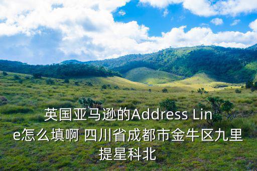 英國亞馬遜的Address Line怎么填啊 四川省成都市金牛區九里提星科北