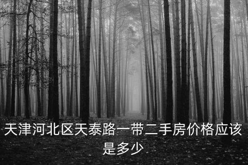 天津河北區天泰路一帶二手房價格應該是多少