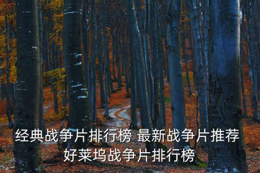 經典戰爭片排行榜 最新戰爭片推薦 好萊塢戰爭片排行榜