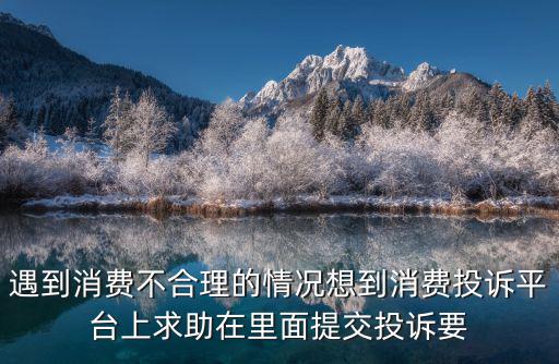 消費者平臺投訴，有時候在一些消費投訴平臺上反應我的訴求卻一直沒得到答復求推