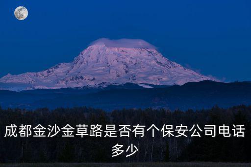 成都金沙金草路是否有個保安公司電話多少