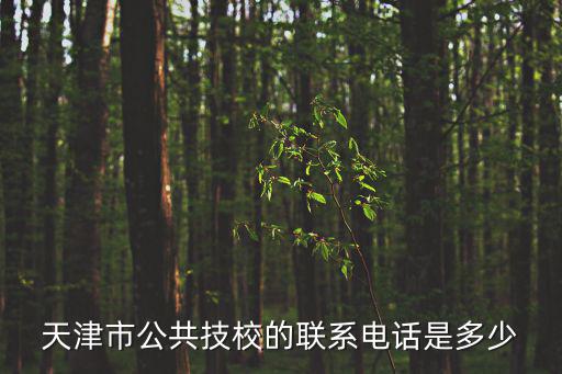 天津市公共技校的聯系電話是多少
