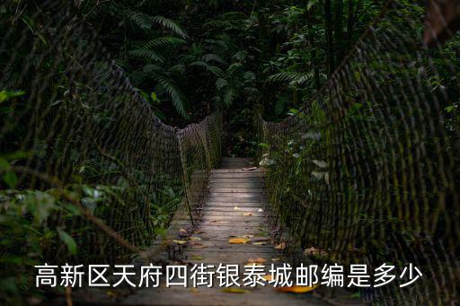 高新區天府四街銀泰城郵編是多少