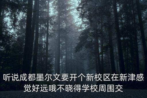 成都墨爾文國際學校怎么樣，成都墨爾文學校怎么樣去學校參觀了各方面都可以想再具體了解