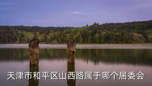 天津市和平區山西路屬于哪個居委會