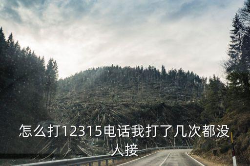 青島12345沒人接，怎么打12315電話我打了幾次都沒人接