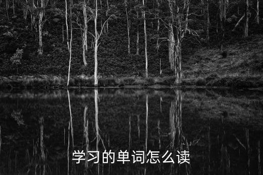 學習的單詞怎么讀