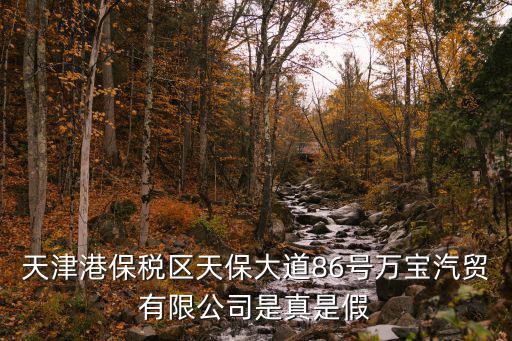 天津港保稅區天保大道86號萬寶汽貿有限公司是真是假