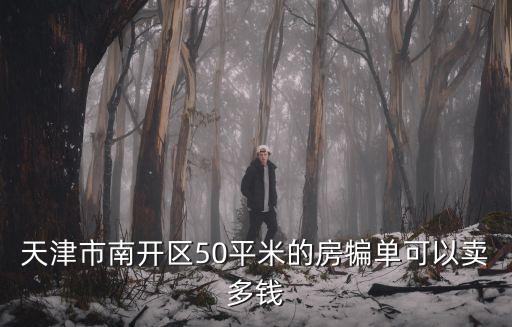 天津市南開區50平米的房犏單可以賣多錢
