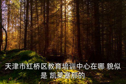 天津市紅橋區(qū)教育培訓(xùn)中心在哪 貌似是 凱萊塞那的