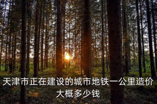 建設天津市總花多少錢，天津現在還有城市建設費嗎