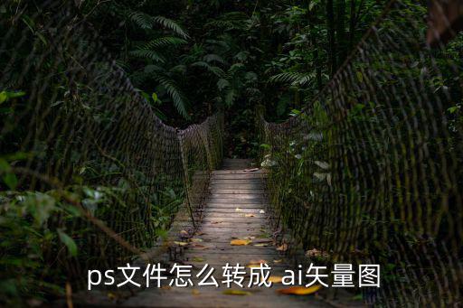  ps文件怎么轉成 ai矢量圖