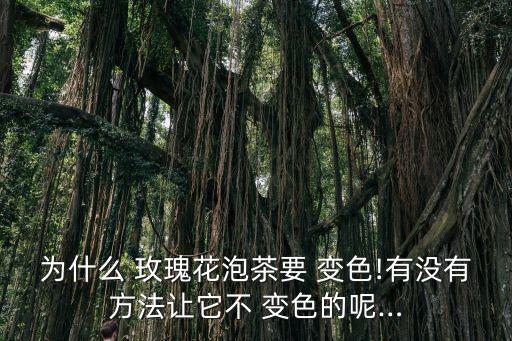 變色玫瑰,后期添加色素玫瑰花茶變色不能改!