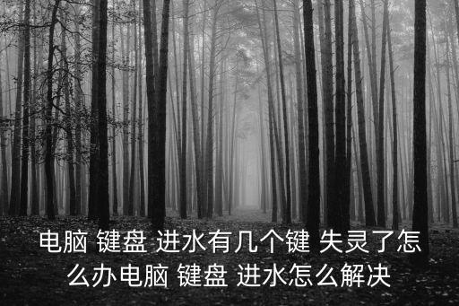 電腦 鍵盤 進水有幾個鍵 失靈了怎么辦電腦 鍵盤 進水怎么解決