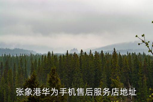 張象港華為手機售后服務店地址