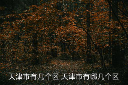 天津市有幾個(gè)區(qū) 天津市有哪幾個(gè)區(qū)