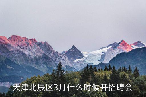 天津北辰區3月什么時候開招聘會