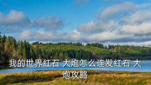 大炮圖片,重復大炮完成圖（紅石塊組成的）