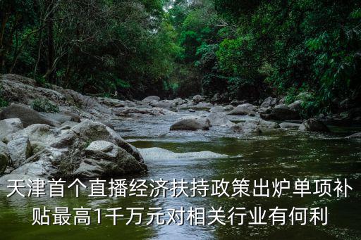 天津首個直播經(jīng)濟(jì)扶持政策出爐單項(xiàng)補(bǔ)貼最高1千萬元對相關(guān)行業(yè)有何利