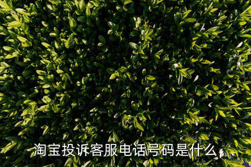 淘寶投訴客服電話號(hào)碼是什么