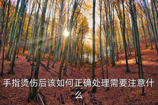 手指燙傷后該如何正確處理需要注意什么