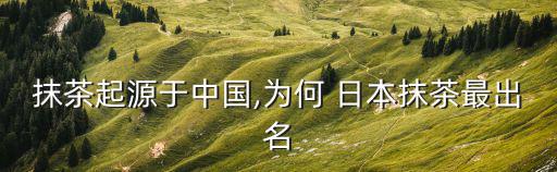 日本抹茶,日本抹茶之路是中國茶道在日本的演變