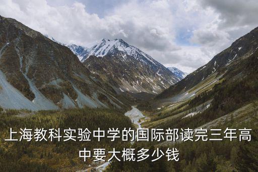 上海教科實驗中學的國際部讀完三年高中要大概多少錢