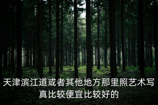 天津市濱江道適合拍照的地方，天津市和平區濱江道附近有什么兒童攝影