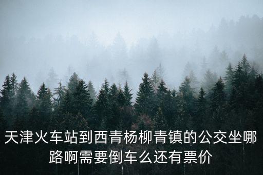 天津市武清區楊柳青，天津市武清區除了楊村和楊柳青哪還有玩的拜托很急請告訴