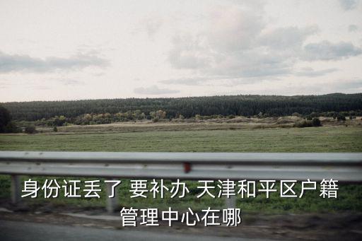身份證丟了 要補(bǔ)辦 天津和平區(qū)戶籍管理中心在哪