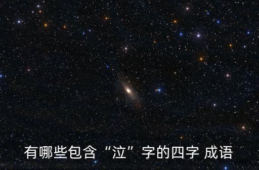有哪些包含“泣”字的四字 成語